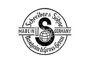 SCHREIBER AND SOHN MADE IN GERMANY NAUBEIMB GROSS GERAU S logo