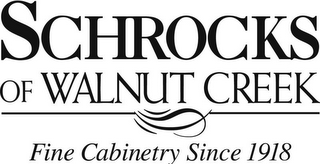 SCHROCKS OF WALNUT CREEK FINE CABINETRY SINCE 1918 logo