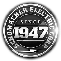 SCHUMACHER ELECTRIC CORP. SINCE 1947 logo