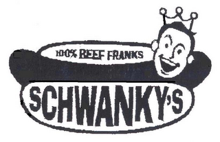 SCHWANKY'S 100% BEEF FRANKS logo