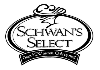 SCHWAN'S SELECT GREAT NEW MENUS. ONLY BY MAIL. logo