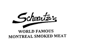 SCHWARTZ' S WORLD FAMOUS MONTREAL SMOKED MEAT logo