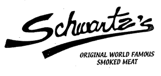 SCHWARTZ'S ORIGINAL WORLD FAMOUS SMOKED MEAT logo