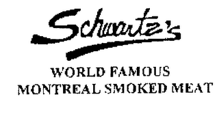 SCHWARTZ'S WORLD FAMOUS MONTREAL SMOKED MEAT logo