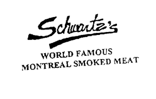 SCHWARTZ'S WORLD FAMOUS MONTREAL SMOKEDMEAT logo