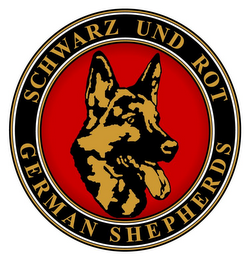 SCHWARZ UND ROT GERMAN SHEPHERDS logo