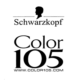 SCHWARZKOPF COLOR 105 WWW.COLOR105.COM logo