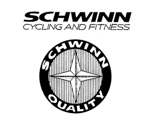 SCHWINN CYCLING AND FITNESS SCHWINN QUALITY logo