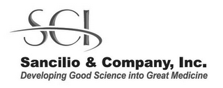 SCI SANCILIO & COMPANY, INC. DEVELOPING GOOD SCIENCE INTO GREAT MEDICINE logo