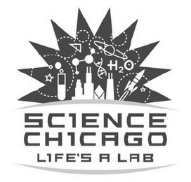 SCIENCE CHICAGO LIFE'S A LAB logo