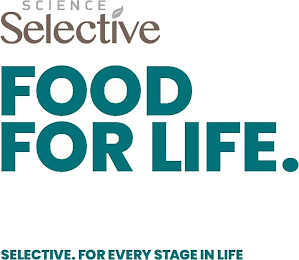 SCIENCE SELECTIVE FOOD FOR LIFE. SELECTIVE. FOR EVERY STAGE IN LIFE logo