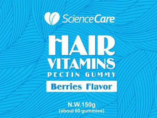 SCIENCECARE HAIR VITAMINS PECTIN GUMMY BERRIES FLAVOR N.W.150G (ABOUT 60 GUMMIES) logo