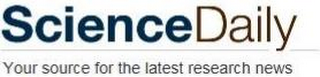 SCIENCEDAILY YOUR SOURCE FOR THE LATEST RESEARCH NEWS logo