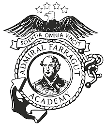 SCIENTIA OMNIA VINCIT ADMIRAL FARRAGUT ACADEMY logo
