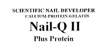 SCIENTIFIC NAIL DEVELOPER CALCIUM-PROTEIN-GELATIN NAIL-Q II PLUS PROTEIN logo