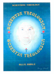 SCIENTIFIC THEOLOGY BLUE BIBLE TONY SAINT logo