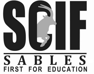 SCIF SABLES FIRST FOR EDUCATION logo