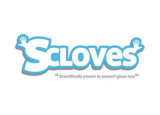 SCLOVES "SCIENTIFICALLY PROVEN TO PREVENT GLOVE LOSS" logo