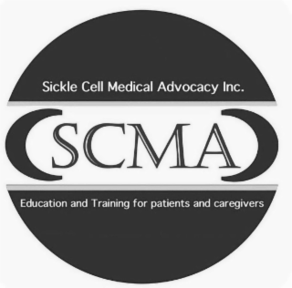 SCMA SICKLE CELL MEDICAL ADVOCACY INC. EDUCATION AND TRAINING FOR PATIENTS AND CAREGIVERS logo