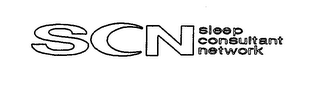 SCN SLEEP CONSULTANT NETWORK logo