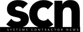 SCN SYSTEMS CONTRACTOR NEWS logo