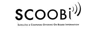 SCOOBI SATELLITES & COMPUTERS OFFERING ON-BOARD INFORMATION logo