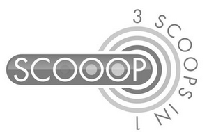 SCOOOPS 3 SCOOPS IN 1 logo