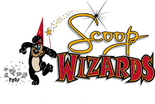 SCOOP WIZARDS POOF logo