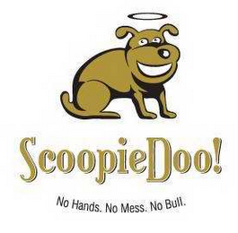 SCOOPIEDOO!, NO HANDS.  NO MESS.  NO BULL logo