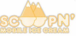 SCOOPN' MOBILE ICE CREAM logo