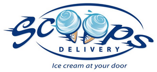 SCOOPS DELIVERY ICE CREAM AT YOUR DOOR logo