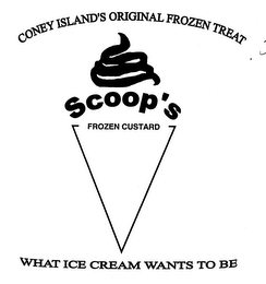 SCOOP'S FROZEN CUSTARD logo