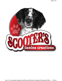 SCOOTER'S CANINE CREATIONS logo