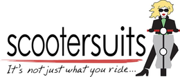 SCOOTERSUITS IT'S NOT JUST WHAT YOU RIDE... logo