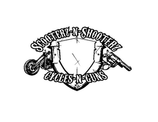 SCOOTERZ-N-SHOOTERZ CYCLES-N-GUNS logo