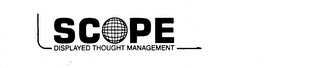SCOPE DISPLAYED THOUGHT MANAGEMENT logo