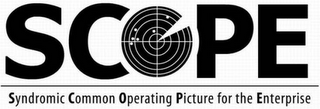 SCOPE SYNDROMIC COMMON OPERATING PICTURE FOR THE ENTERPRISE logo