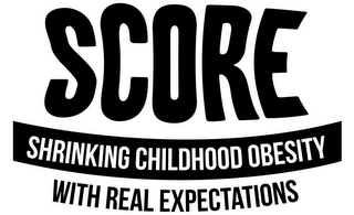 SCORE SHRINKING CHILDHOOD OBESITY WITH REAL EXPECTATIONS logo