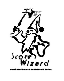 SCORE WIZARD RAISE SCORES AND SCORE MORE LOANS logo