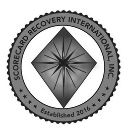 SCORECARD RECOVERY INTERNATIONAL, INC. ESTABLISHED 2016 logo