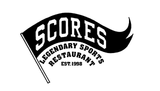SCORES LEGENDARY SPORTS RESTAURANT EST.1998 logo