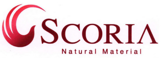SCORIA NATURAL MATERIAL logo