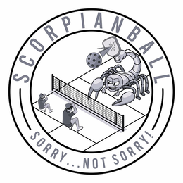 SCORPIAN BALL SORRY...NOT SORRY! logo