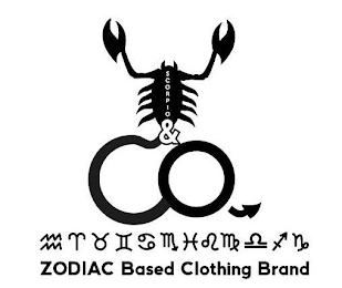 SCORPIO & CO. ZODIAC BASED CLOTHING BRAND logo