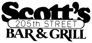 SCOTT'S 205TH STREET BAR & GRILL logo