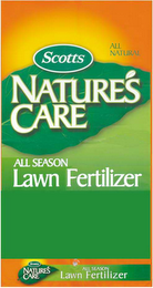 SCOTTS ALL NATURAL NATURE'S CARE ALL SEASON LAWN FERTILIZER logo