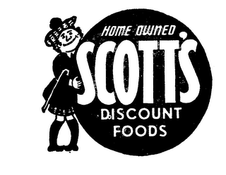 SCOTT'S HOME OWNED DISCOUNT FOOD logo