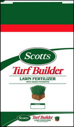 SCOTTS TURF BUILDER LAWN FERTILIZER WITH ADDED NUTRIENTS logo