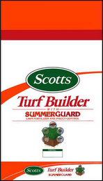 SCOTTS TURF BUILDER WITH SUMMERGUARD LAWN FERTILIZER AND INSECT CONTROL logo