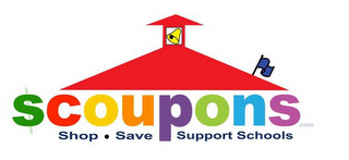 SCOUPONS.COM SHOP SAVE SUPPORT SCHOOLS logo